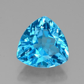 Topázio azul natural 2,67ct, trillion, VVS
