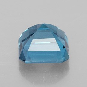 Topázio azul natural 2,25ct, corte esmeralda, VVS-VS