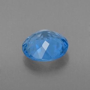 Topázio azul natural 2,14ct, corte redondo, VS-SI
