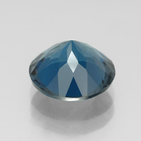 Topázio azul natural 3,08ct, corte redondo, VVS