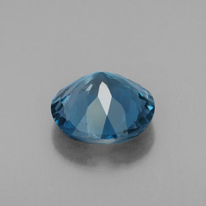 Topázio azul natural 2,87ct, corte redondo, VS