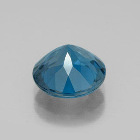 Topázio azul natural 3,05ct, corte redondo, VS