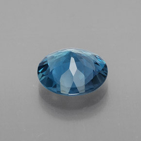 Topázio azul natural 2,20ct, corte redondo, VVS-VS