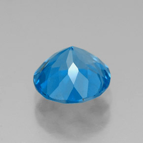 Topázio azul natural 2,28ct, corte redondo, VS