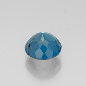 Topázio azul natural 1,70ct, corte redondo, VS