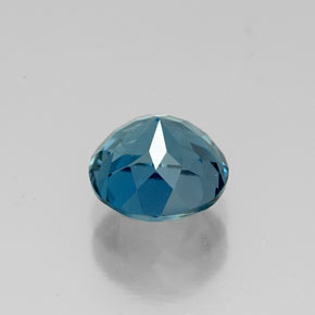 Topázio azul natural 1,89ct, corte redondo, VVS