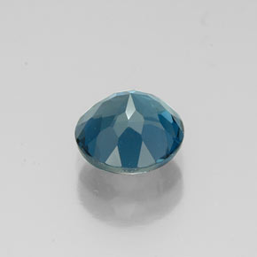 Topázio azul natural 1,64ct, corte redondo, VVS