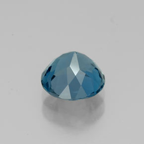 Topázio azul natural 1,73ct, corte redondo, VVS