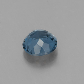 Topázio azul natural 1,12ct, corte redondo, VVS-VS