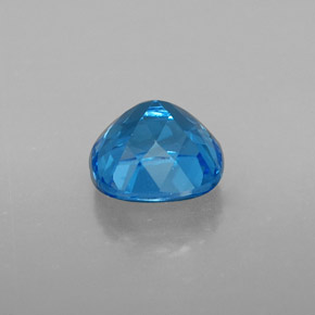 Topázio azul natural 1,92ct, almofada cortada, VS