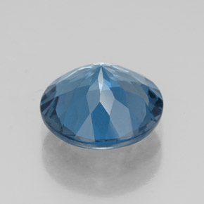 Topázio azul natural 2,83ct, corte redondo, VS