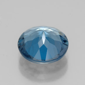 Topázio azul natural 2,80ct, corte redondo, VS