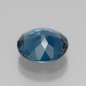 Topázio azul natural 2,61ct, corte redondo, VVS
