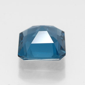 Topázio azul natural 1,78ct, corte esmeralda, VVS