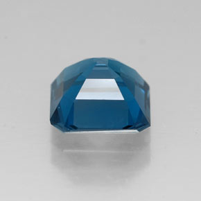 Topázio azul natural 1,87ct, corte esmeralda, VVS