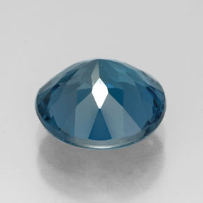 Topázio azul natural 2,86ct, corte redondo, VS