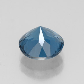 Topázio azul natural 2,36ct, corte redondo, VVS