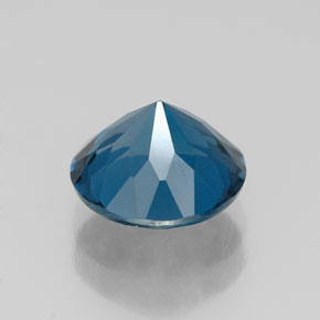 Topázio azul natural 2,41ct, corte redondo, VS