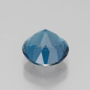 Topázio azul natural 2,47ct, corte redondo, VS