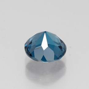 Topázio azul natural 1,67ct, corte redondo, VS