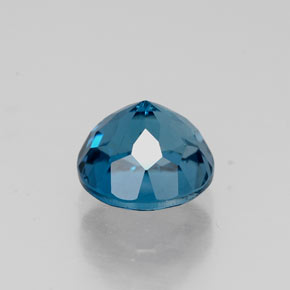 Topázio azul natural 1,94ct, corte redondo, VS