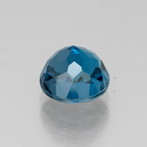 Topázio azul natural 2,02ct, corte redondo, VS