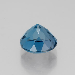 Topázio azul natural 2,08ct, corte redondo, VS