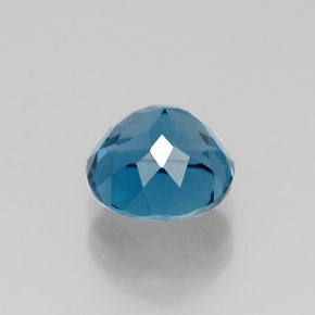 Topázio azul natural 1,85ct, corte redondo, VS