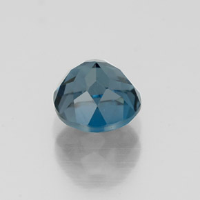 Topázio azul natural 1,38ct, corte redondo, VVS