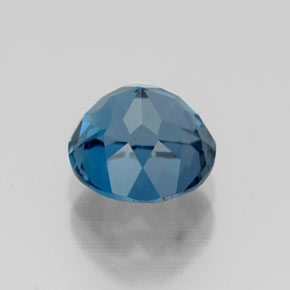 Topázio azul natural 1,90ct, corte redondo, VVS-VS
