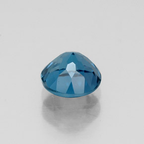 Topázio azul natural 1,06ct, corte redondo, VVS