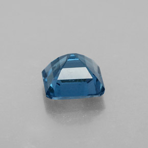 Topázio azul natural 1,40ct, corte esmeralda, VVS-VS