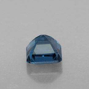Topázio azul natural 1,60ct, corte esmeralda, VVS-VS