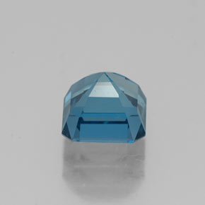 Topázio azul natural 1,71ct, corte esmeralda, VVS-VS