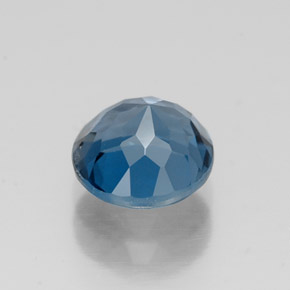 Topázio azul natural 1,74ct, corte redondo, VVS