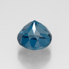 Topázio azul natural 2,14ct, corte redondo, VS