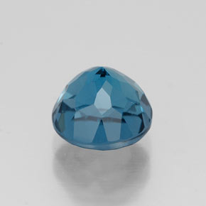 Topázio azul natural 1,99ct, corte redondo, VVS-VS