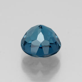 Topázio azul natural 1,98ct, corte redondo, VVS