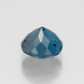 Topázio azul natural 1,90ct, corte redondo, VVS