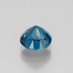 Topázio azul natural 1,78ct, corte redondo, VS