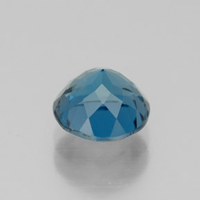 Topázio azul natural 1,85ct, corte redondo, VVS-VS