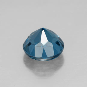 Topázio azul natural 1,81ct, corte redondo, VVS-VS