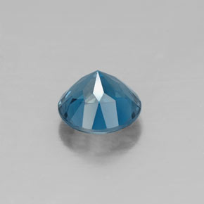 Topázio azul natural 1,06ct, corte redondo, VVS