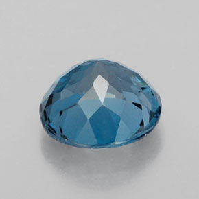 Topázio azul natural 2,55ct, corte redondo, VVS-VS