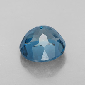 Topázio azul natural 2,75ct, corte redondo, VVS-VS