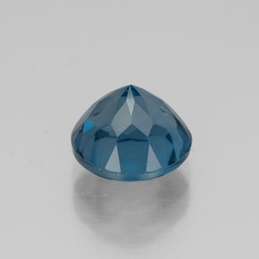 Topázio azul natural 2,72ct, corte redondo, VVS