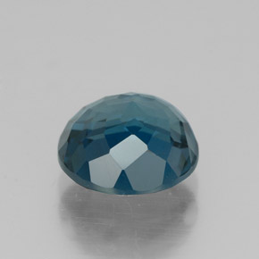 Topázio azul natural 2,51ct, corte redondo, VVS-VS