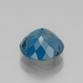 Topázio azul natural 2,23ct, corte redondo, VVS