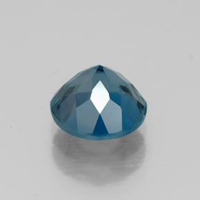 Topázio azul natural 1,77ct, corte redondo, VVS-VS