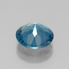 Topázio azul natural 1,98ct, corte redondo, VVS-VS